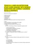 Texas all exam bank 2026&sol;2027 with well detailed questions and correct answers rated a&plus; 