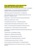 PCOA COMPREHENSIVE EXAM UPDATED 2026 QUESTIONS AND SOLUTIONS RATED