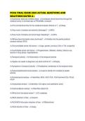 PCOA FINAL EXAM 2026 ACTUAL QUESTIONS AND SOLUTIONS RATED