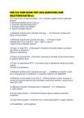 NSG 533 CORE EXAM TEST 2026 QUESTIONS AND SOLUTIONS RATED