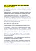 NSG 533 STUDY GUIDE 2026 EXAM QUESTIONS AND SOLUTIONS RATED 