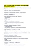 NSG 533 LATEST 2026 TEST PAPER QUESTIONS AND SOLUTIONS RATED
