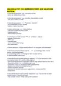 NSG 533 LATEST 2026 EXAM QUESTIONS AND SOLUTIONS RATED