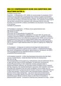 NSG 533 COMPREHENSIVE EXAM 2026 QUESTIONS AND SOLUTIONS RATED