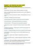 PROPERTY LAW UPDATED 2026 EXAM SCRIPT QUESTIONS AND SOLUTIONS RATED