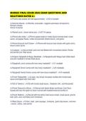 MAMAS FINAL EXAM 2026 EXAM QUESTIONS AND SOLUTIONS RATED