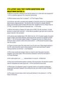 CTS LATEST 2026 TEST PAPER QUESTIONS AND SOLUTIONS RATED
