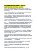 CTS COMPREHENSIVE EXAM 2026 UPDATED QUESTIONS AND SOLUTIONS RATED