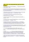TIMS LATEST 2026 EXAM QUESTIONS AND SOLUTIONS RATED