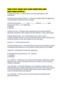 TIMS STUDY GUIDE 2026 EXAM QUESTIONS AND SOLUTIONS RATED