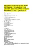 High  yield concepts for nbme CBSE exam preparation 2026&sol;2027 with 600 questions and correct answers rated aAha pals exam bank with well detailed questions and correct answers rated a&plus;2026&sol;2027&plus;