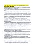 AFSB 152 FINAL EXAM 2026 ACTUAL QUESTIONS AND SOLUTIONS RATED