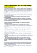 AFSB 152 COMPREHENSIVE EXAM 2026 QUESTIONS AND SOLUTIONS RATED