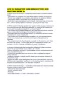 AFSB 152 EVALUATION EXAM 2026 QUESTIONS AND SOLUTIONS RATED