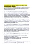 AVIXA CTS COMPREHENSIVE EXAM 2026 QUESTIONS AND SOLUTIONS RATED