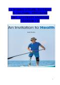An Invitation to Health&comma; 21st Edition &vert; Lisa Tunks &vert; Chapters 1&ndash;20 Complete Test Bank &colon; Exam Questions & Answers for Effective Study