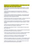 PRINCIPLES OF MICROECONOMICS CORE EXAM 2026 TEST QUESTIONS AND SOLUTIONS RATED