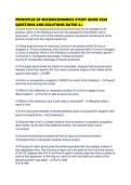PRINCIPLES OF MICROECONOMICS STUDY GUIDE 2026 QUESTIONS AND SOLUTIONS RATED