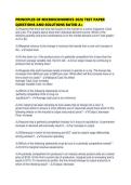 PRINCIPLES OF MICROECONOMICS 2026 TEST PAPER QUESTIONS AND SOLUTIONS RATED