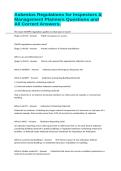 Asbestos Regulations for Inspectors & Management Planners Questions and All Correct Answers&period;