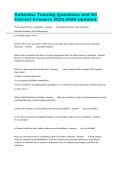 Asbestos Training Questions and All Correct Answers 2025-2026 Updated&period;