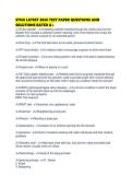 STNA LATEST 2026 TEST PAPER QUESTIONS AND SOLUTIONS RATED