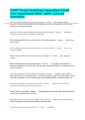 CSST Exam building inspection Final Test Questions With 100&percnt; Correct Answers&period;