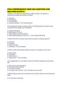 STNA COMPREHENSIVE EXAM 2026 QUESTIONS AND SOLUTIONS RATED