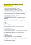STNA UPDATED EXAM SCRIPT QUESTIONS AND SOLUTIONS RATED