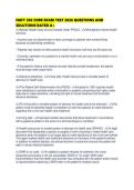 NUFT 202 CORE EXAM TEST 2026 QUESTIONS AND SOLUTIONS RATED