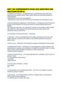 NUFT 202 COMPREHENSIVE EXAM 2026 QUESTIONS AND SOLUTIONS RATED