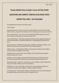 Florida Mobile Home Installer License ACTUAL EXAM QUESTIONS AND CORRECT VERIFIED SOLUTIONS LATEST UPDATE THIS YEAR &ndash; JUST RELEASED