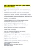 WSET LEVEL 3 UPDATED EXAM SCRIPT QUESTIONS AND SOLUTIONS RATED