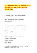 TBS PHASE II ACTUAL PAPER 2026 QUESTIONS WITH SOLUTIONS GRADED A&plus;