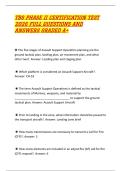 TBS PHASE II CERTIFICATION TEST 2026 FULL QUESTIONS AND ANSWERS GRADED A&plus;
