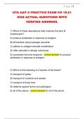UTA A&P II PRACTICE EXAM CH 18-21  2026 ACTUAL QUESTIONS WITH  VERIFIED ANSWERS&period;
