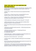 TFM03 CORE EXAM TEST 2026 QUESTIONS AND SOLUTIONS RATED