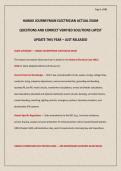 HAWAII JOURNEYMAN ELECTRICIAN ACTUAL EXAM QUESTIONS AND CORRECT VERIFIED SOLUTIONS LATEST UPDATE THIS YEAR &ndash; JUST RELEASED