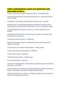TFM03 COMPREHENSIVE EXAM 2026 QUESTIONS AND SOLUTIONS RATED 