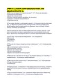 CPRP EVALUATION EXAM 2026 QUESTIONS AND SOLUTIONS RATED
