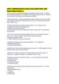 CPRP COMPREHENSIVE EXAM 2026 QUESTIONS AND SOLUTIONS RATED