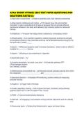 AFAA GROUP FITNESS 2026 TEST PAPER QUESTIONS AND SOLUTIONS RATED 