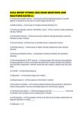 AFAA GROUP FITNESS 2026 EXAM QUESTIONS AND SOLUTIONS RATED