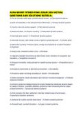 AFAA GROUP FITNESS FINAL EXAM 2026 ACTUAL QUESTIONS AND SOLUTIONS RATED
