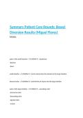 Summary Patient Care Rounds&colon; Bowel Diversion Results &lpar;Miguel Flores&rpar;  Summary 