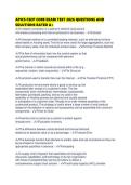 APICS CSCP CORE EXAM TEST 2026 QUESTIONS AND SOLUTIONS RATED