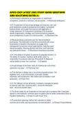 APICS CSCP LATEST 2026 STUDY GUIDE QUESTIONS AND SOLUTIONS RATED