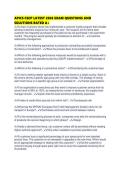 APICS CSCP LATEST 2026 EXAM QUESTIONS AND SOLUTIONS RATED