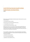 Lewis Med-Surg Nursing Canada 5e Study  Guide Practice Test Bank MCQs  Answers 