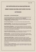 NCEP CERTIFICATION ACTUAL EXAM QUESTIONS AND CORRECT VERIFIED SOLUTIONS LATEST UPDATE THIS YEAR &ndash; JUST RELEASED
